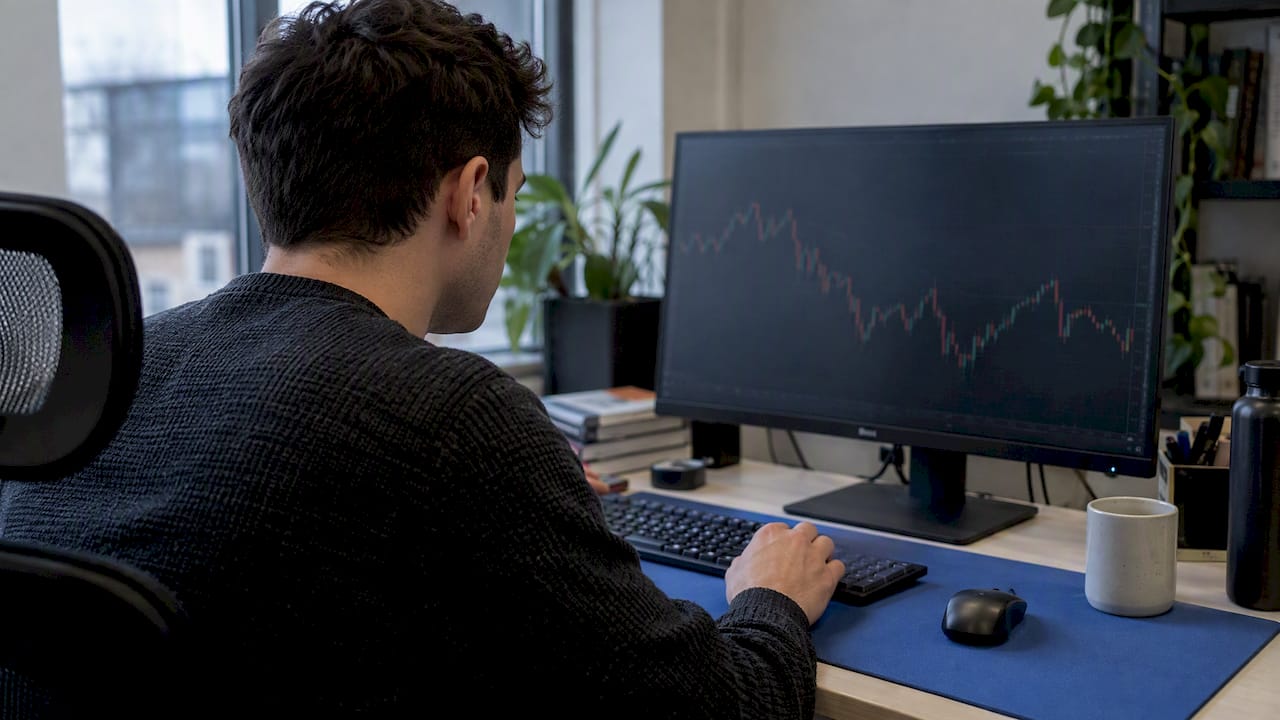Quant researcher reviewing sampled price bars