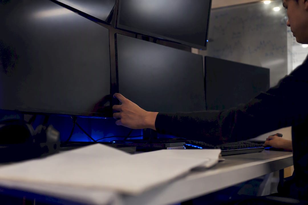 Quantitative trader analyzing financial charts