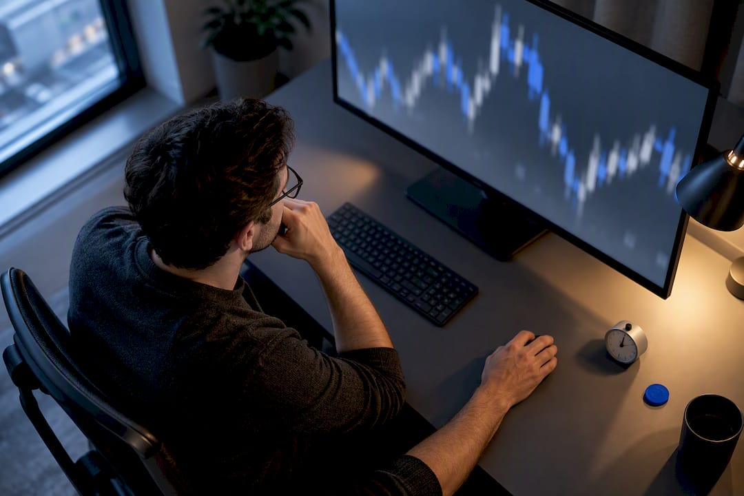 Researcher examining compressed intraday bar history